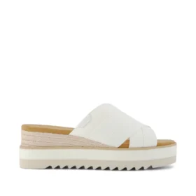 Damen Diana Crossover-Mule-Keilabsatz-Sandale