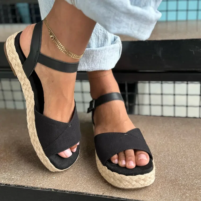 Damen-Espadrille-Sandale „Abby“ mit Flatform Damen-Espadrille-Sandale „Abby“ mit Flatform