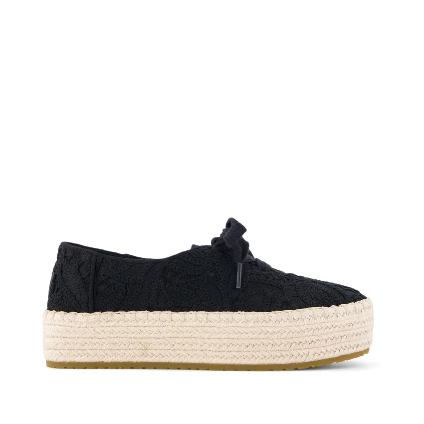 Damen-Espadrille „Valencia“ mit Schnürung und Plateau Damen-Espadrille „Valencia“ mit Schnürung und Plateau