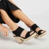 Damen-Plateausandalen „Majorca“ mit Seilverzierung