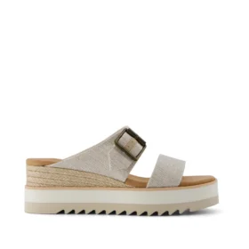 Damen-Sandale „Diana“ im Mule-Stil mit Keilabsatz und Schnalle