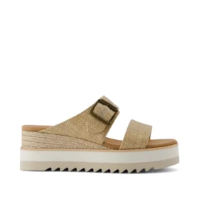 Damen-Sandale „Diana“ im Mule-Stil mit Keilabsatz und Schnalle