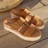 Damen-Sandale „Diana“ im Mule-Stil mit Keilabsatz und Schnalle Damen-Sandale „Diana“ im Mule-Stil mit Keilabsatz und Schnalle