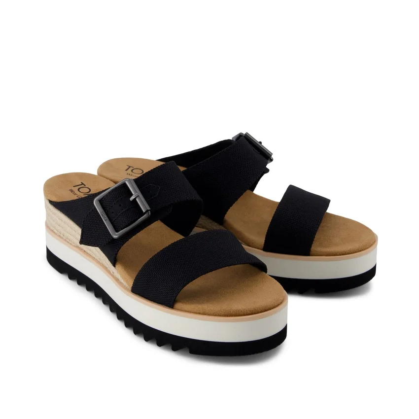 Damen-Sandale „Diana“ im Mule-Stil mit Keilabsatz und Schnalle Damen-Sandale „Diana“ im Mule-Stil mit Keilabsatz und Schnalle