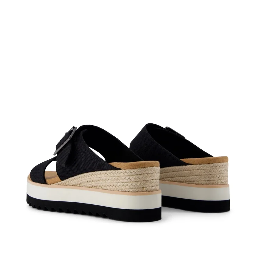 Damen-Sandale „Diana“ im Mule-Stil mit Keilabsatz und Schnalle Damen-Sandale „Diana“ im Mule-Stil mit Keilabsatz und Schnalle