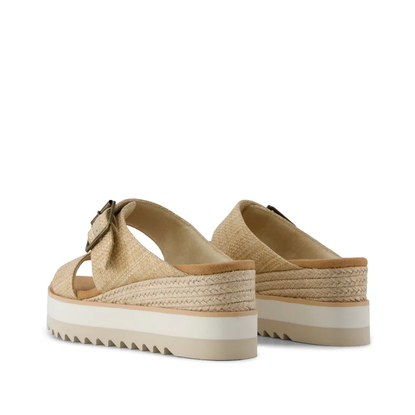 Damen-Sandale „Diana“ im Mule-Stil mit Keilabsatz und Schnalle Damen-Sandale „Diana“ im Mule-Stil mit Keilabsatz und Schnalle