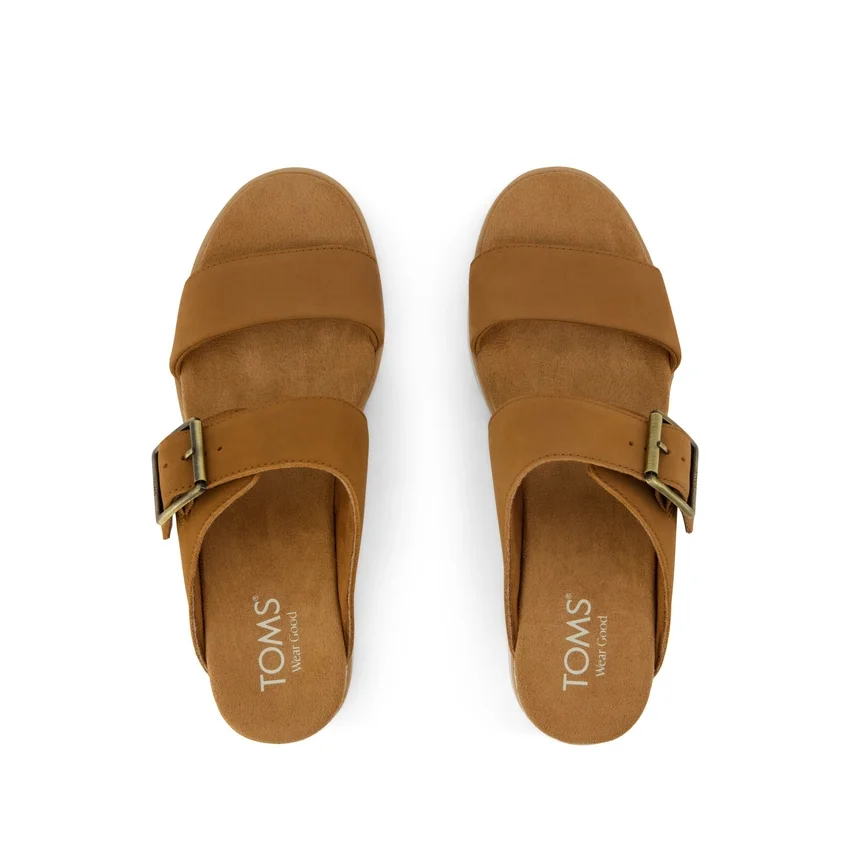 Damen-Sandale „Diana“ im Mule-Stil mit Keilabsatz und Schnalle Damen-Sandale „Diana“ im Mule-Stil mit Keilabsatz und Schnalle