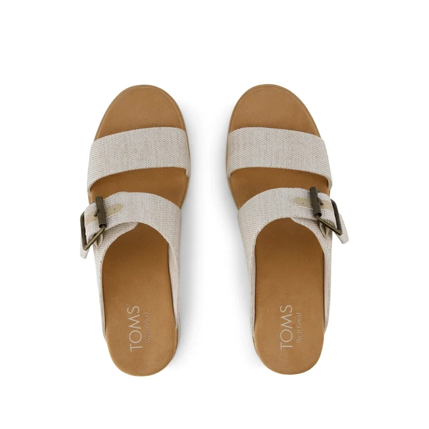 Damen-Sandale „Diana“ im Mule-Stil mit Keilabsatz und Schnalle Damen-Sandale „Diana“ im Mule-Stil mit Keilabsatz und Schnalle