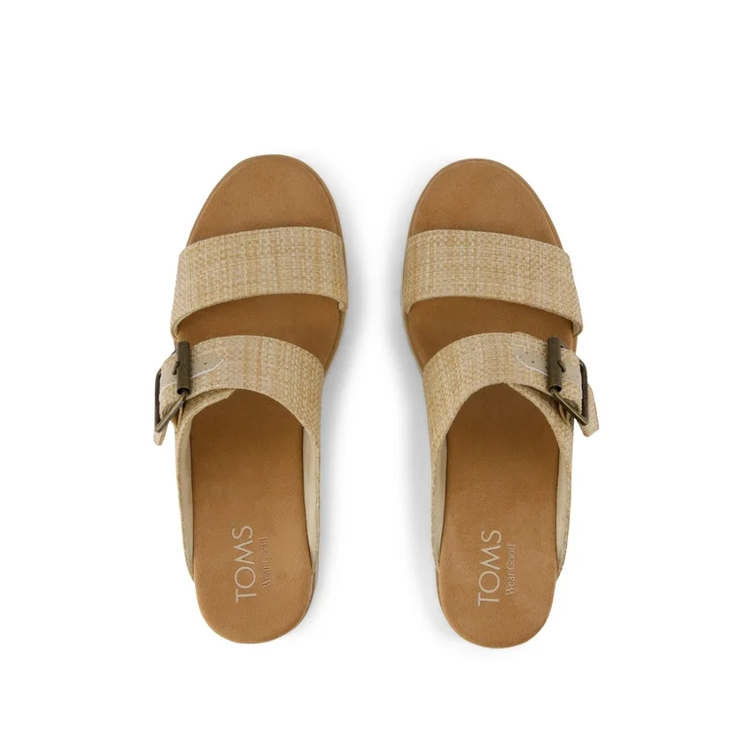 Damen-Sandale „Diana“ im Mule-Stil mit Keilabsatz und Schnalle Damen-Sandale „Diana“ im Mule-Stil mit Keilabsatz und Schnalle