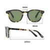 Unisex Wyatt – handgefertigte Sonnenbrille